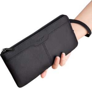 Layer Cowhide Clutch Fashion Trendy Mobile Phone Bags
